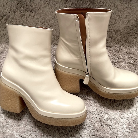 Never worn leather Chole boots. Size 10 one year old.